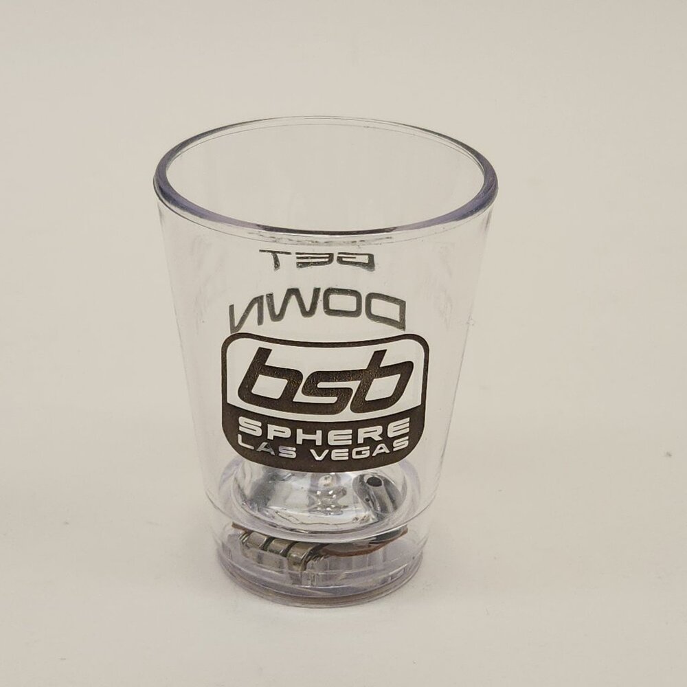 Backstreet Boys Light Up Acrylic Shot Glass // Into the Millennium Sphere Vegas
